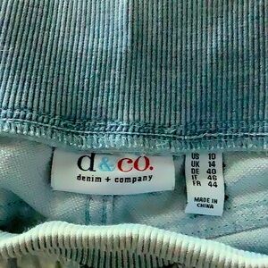 D&Co Blue Corduroy Pants